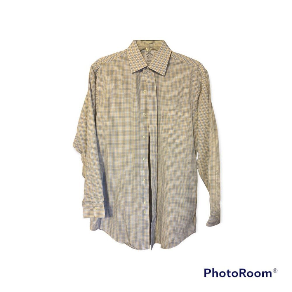 Brooks Brothers Regent supima cotton non-iron long sleeve button down 15-32 whit
